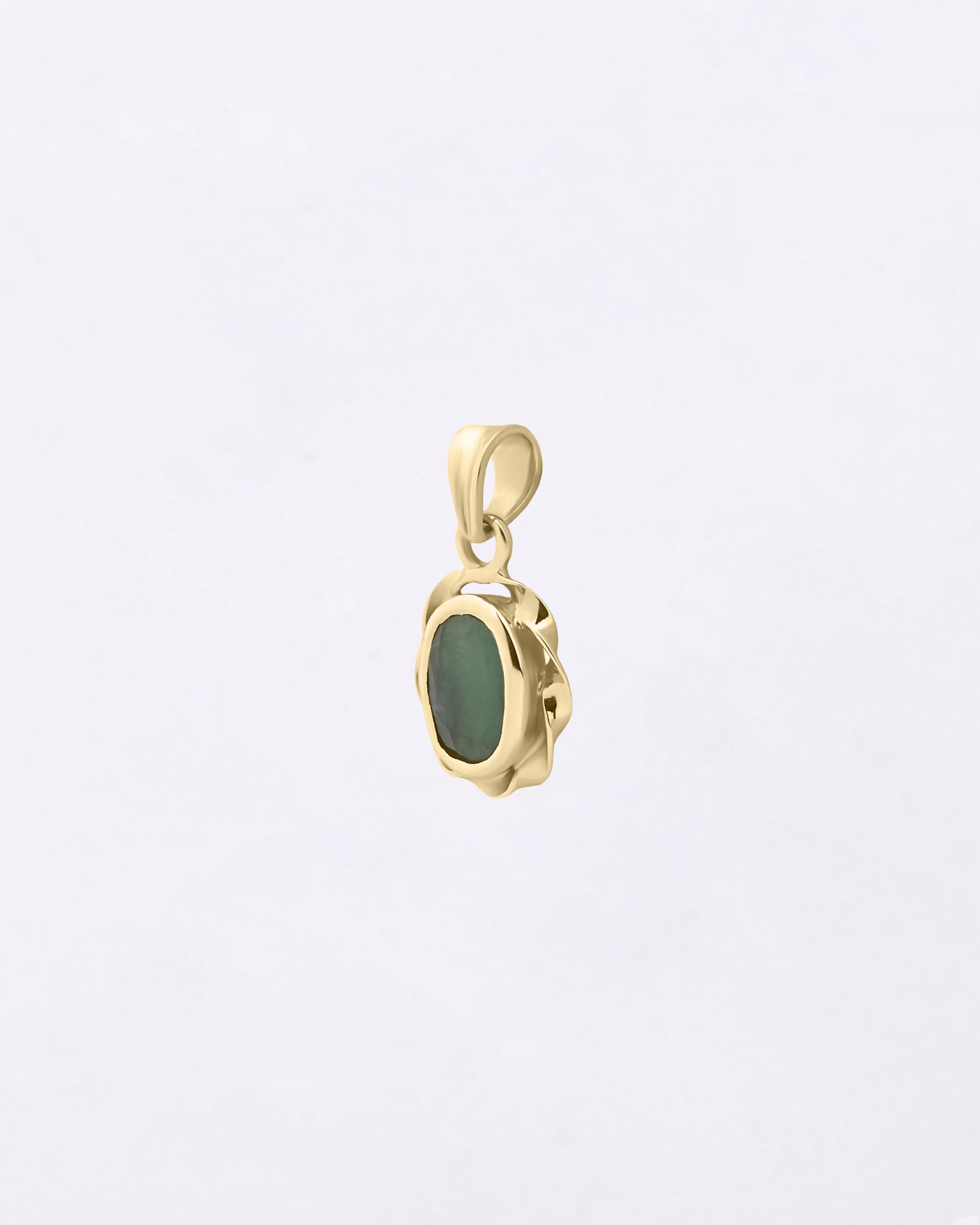 Original Emerald Gemstone in 18K Gold from Myra Gems
