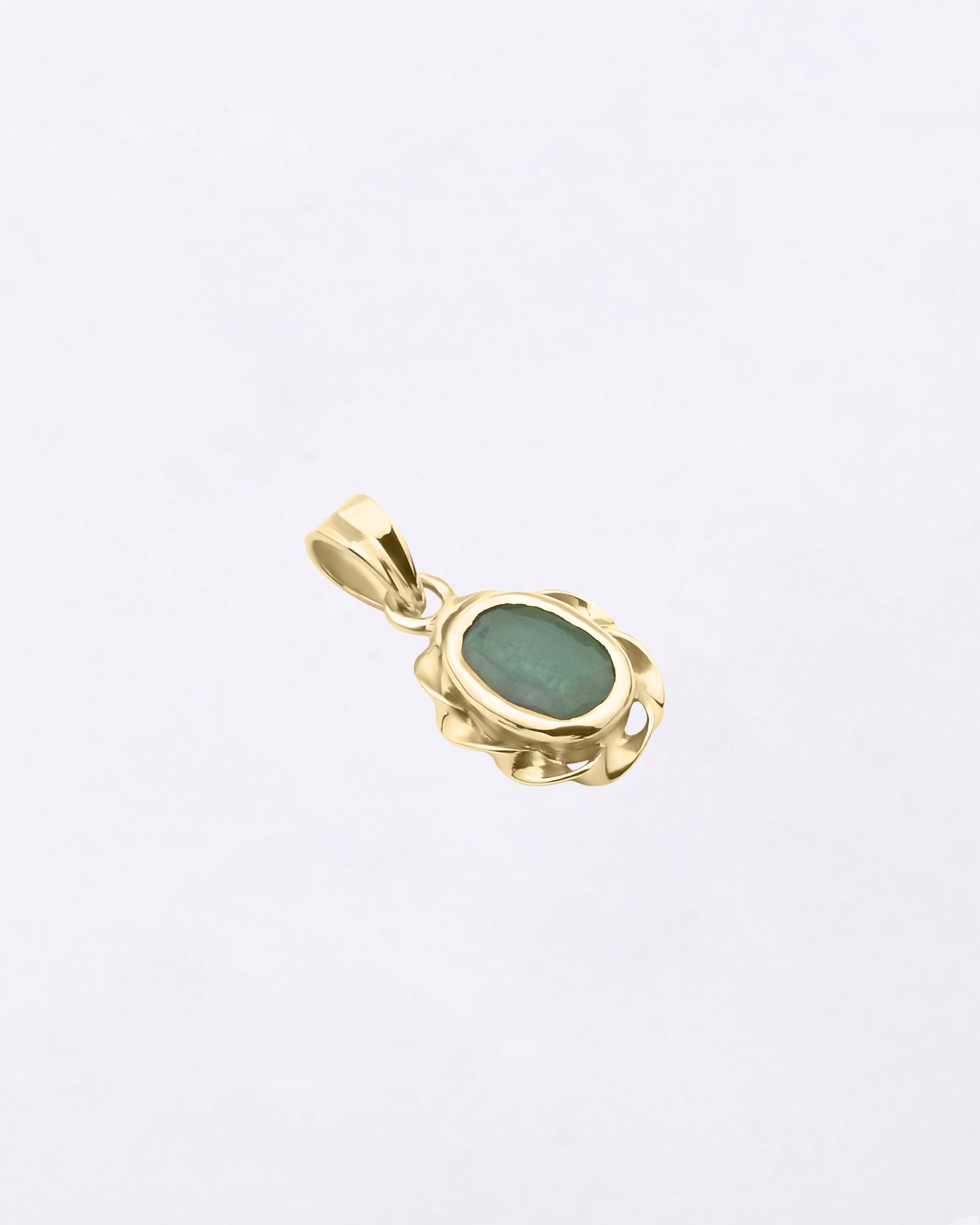 Original Emerald Gemstone in 18K Gold from Myra Gems