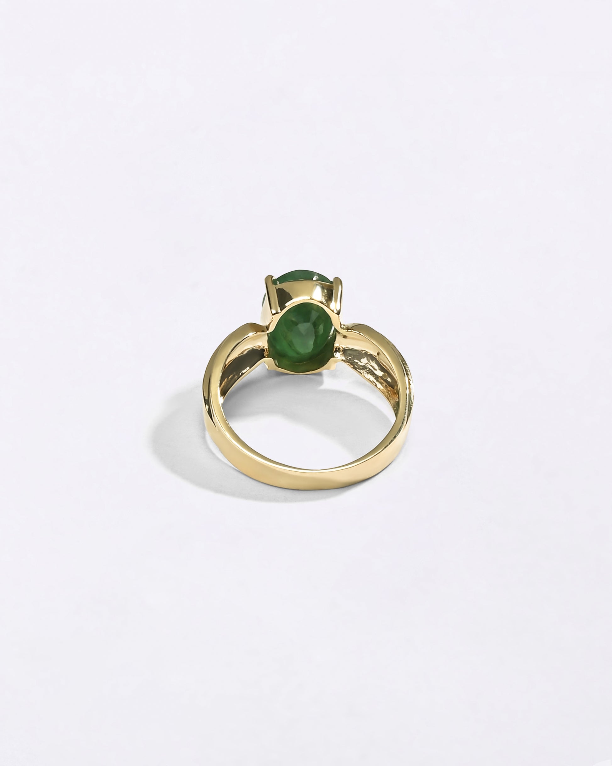 Classic Emerald Gemstone Ring in 18K Gold Myra Gems
