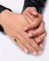 Classic Emerald Gemstone Ring in 18K Gold Myra Gems
