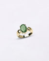 Classic Emerald Gemstone Ring in 18K Gold Myra Gems