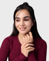 Modern Grace Emerald Ring in 18K Hallmark Gold from Myra Gems