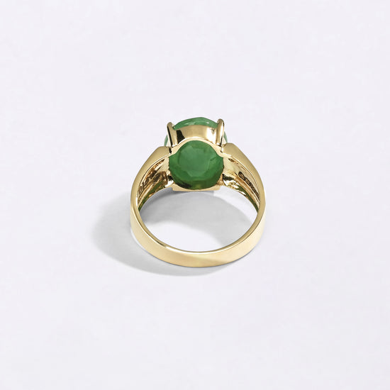 Stylish Emerald Ring in 18K Gold from Myra Gems