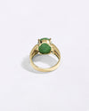 Stylish Emerald Ring in 18K Gold from Myra Gems