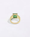 Royal Emerald Ring in 750 Hallmark Gold Urja for Gemini from Myra Gems