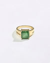 Royal Emerald Ring in 750 Hallmark Gold Urja for Gemini from Myra Gems