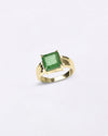 Royal Emerald Ring in 750 Hallmark Gold Urja for Gemini from Myra Gems