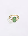 Sleek Emerald (Panna) Ring in Gold - Urja