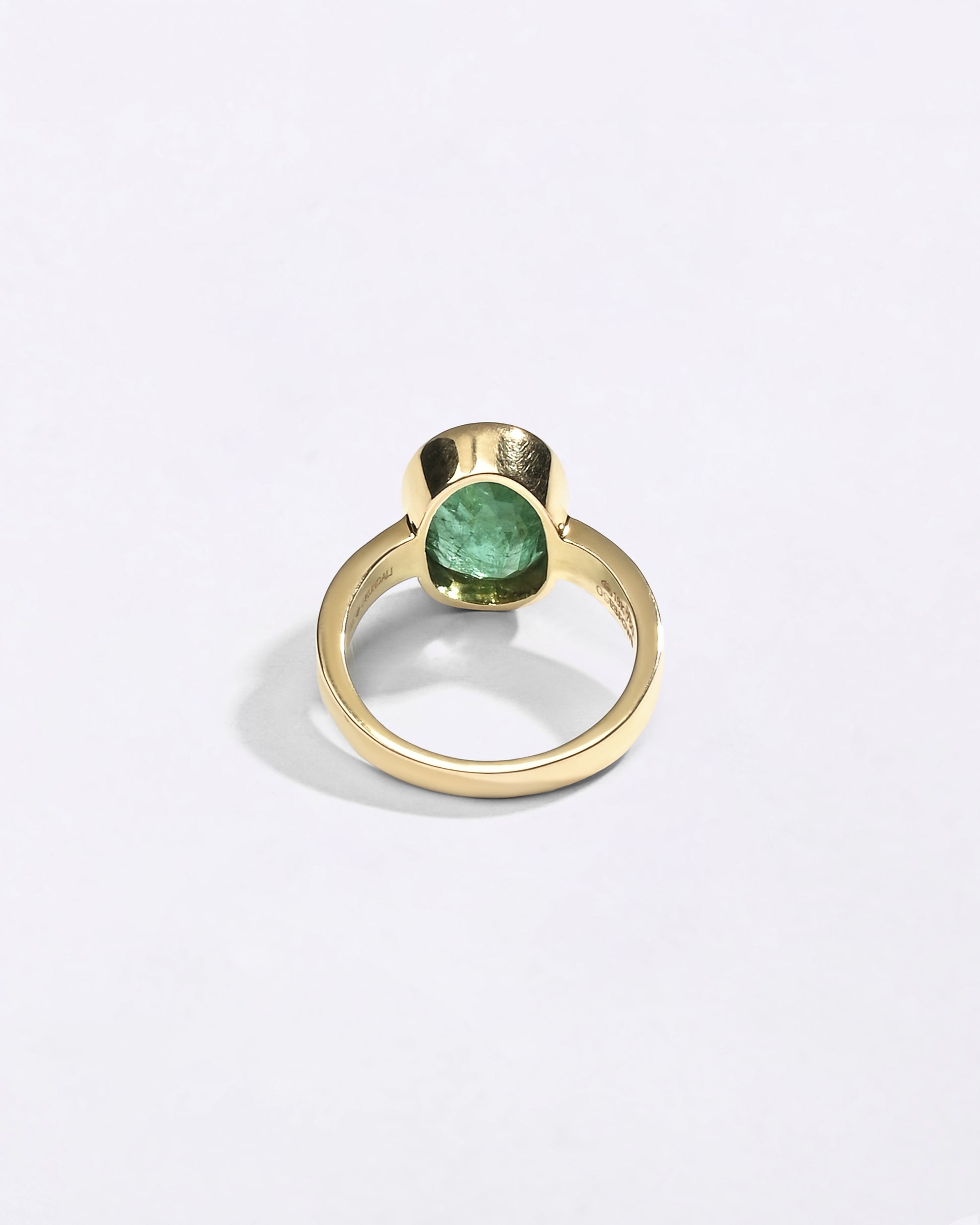 Celestial Emerald Panna Ring in 18K Hallmark Gold from Myra Gems