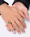 Celestial Emerald Panna Ring in 18K Hallmark Gold from Myra Gems