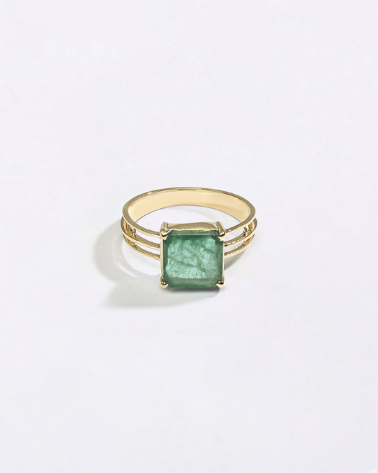 Genuine and Original Emerald Panna Ring Online Gold from Myra Gems