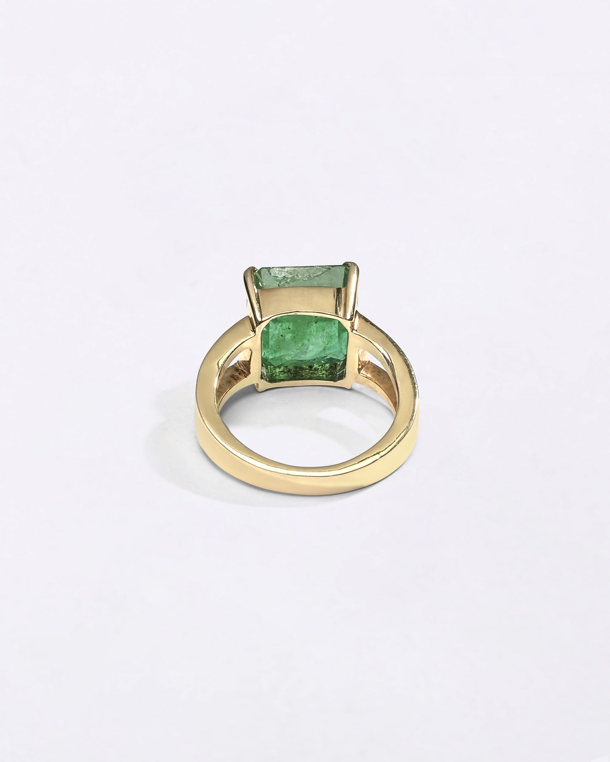 Buy Emerald Gemstone Ring in Gold Online from Myra Gems