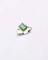 Square cut Radiant Emerald Ring in 18K Hallmark Gold from Myra Gems