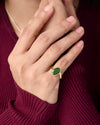 Natural Emerald Ring in Gold for Women for Myra Gems
