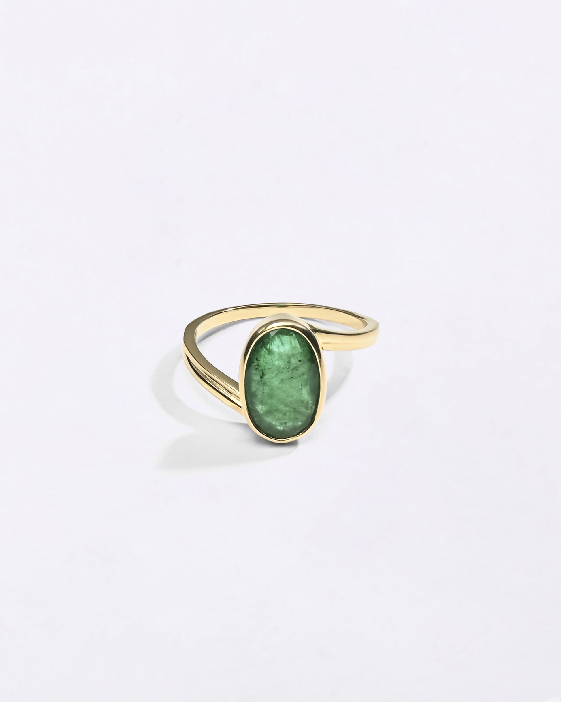 Natural Emerald Ring in Gold for Women for Myra Gems