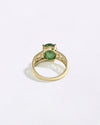 Vintage Bold Green Emerald Ring in 18K Hallmark Gold fron Myra Gems