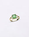 Brazilian Emerald Ring in 750 Hallmark Gold from Myra Gems