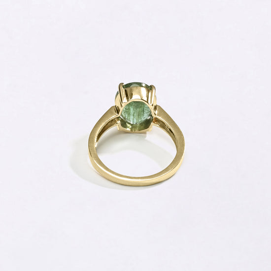 Buy Natural Emerald Ring for Women in 18K Hallmark Gold for Myra Gems