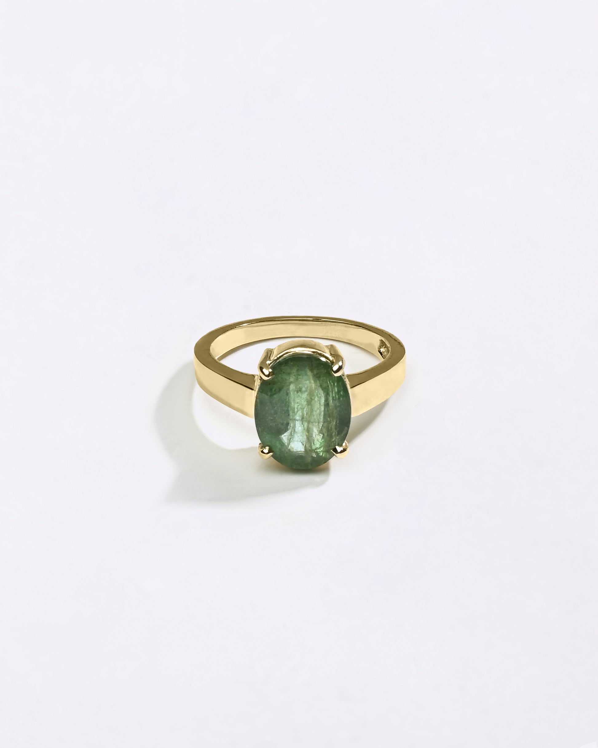 Buy Natural Emerald Ring for Women in 18K Hallmark Gold for Myra Gems