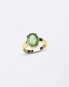 Buy Natural Emerald Ring for Women in 18K Hallmark Gold for Myra Gems