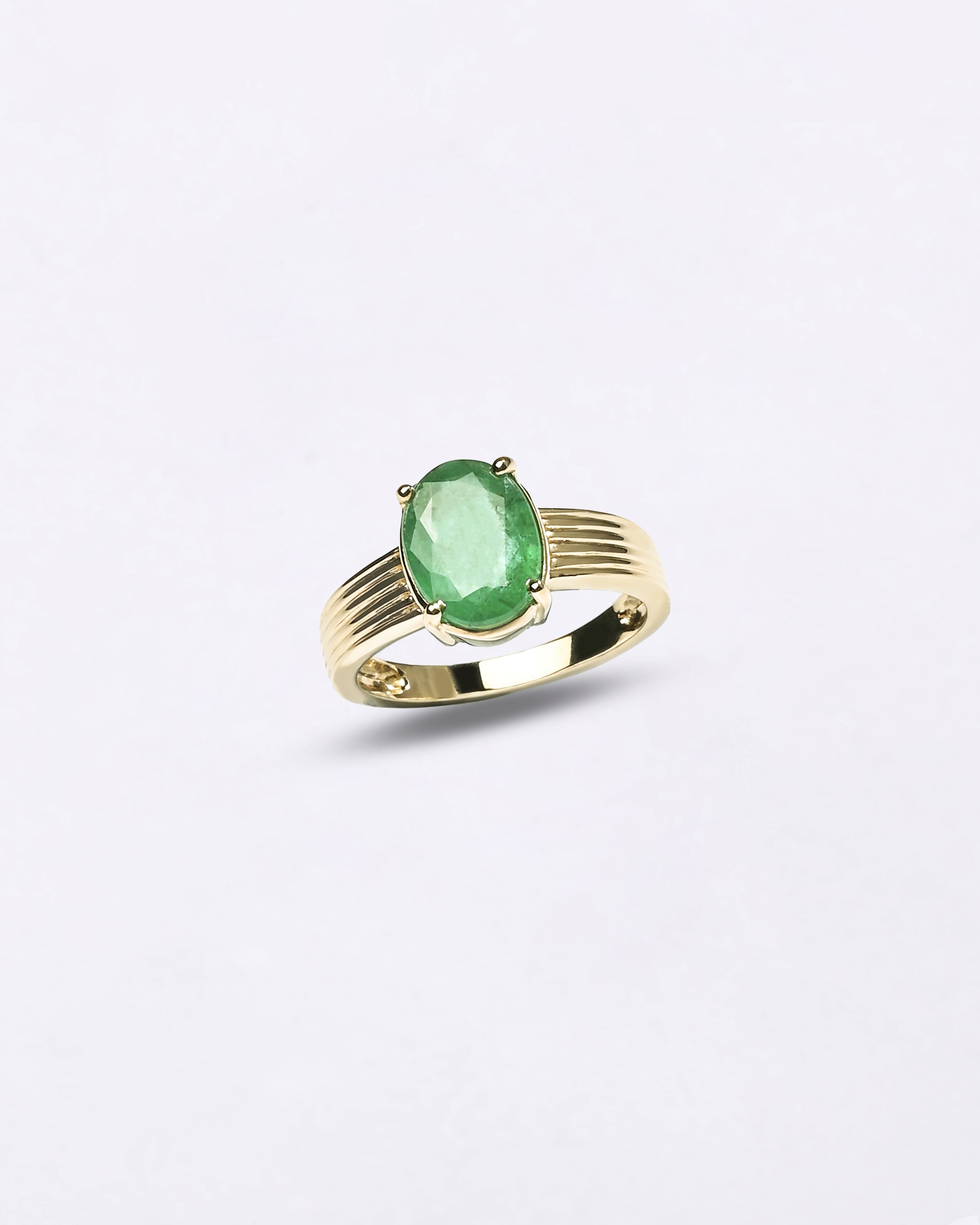 Magical Emerald (Panna) Ring in Gold - Urja