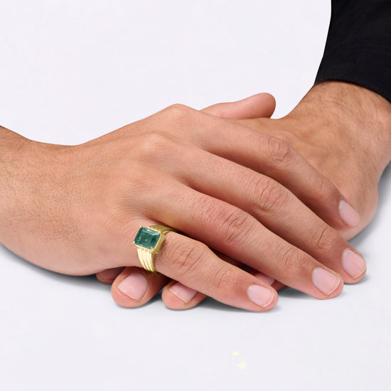 Charming Emerald Ring for Women in Gold from Myra Gems
