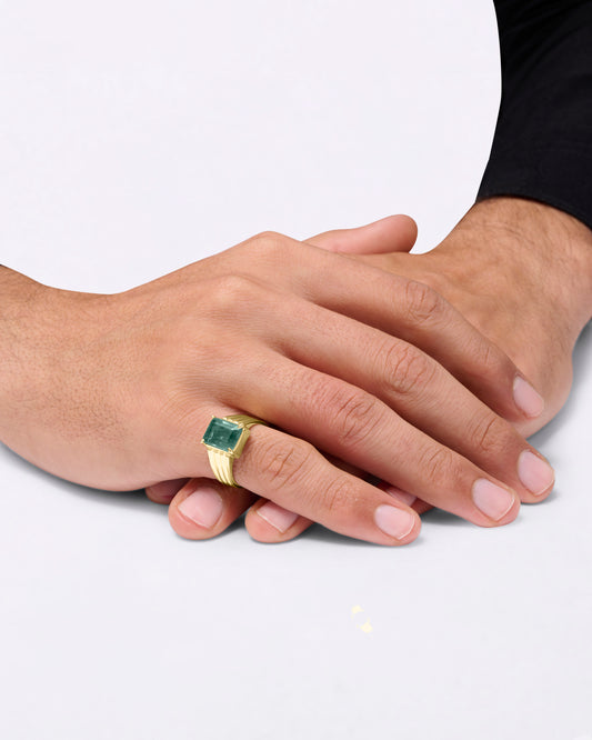 Charming Emerald Ring for Women in Gold from Myra Gems