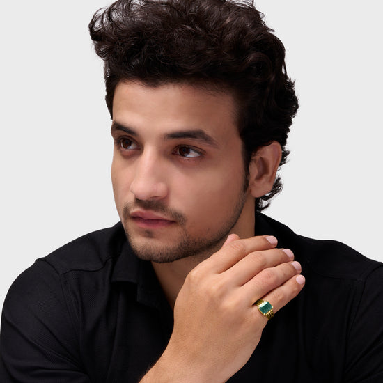 Charming Emerald Ring for Women in Gold from Myra Gems