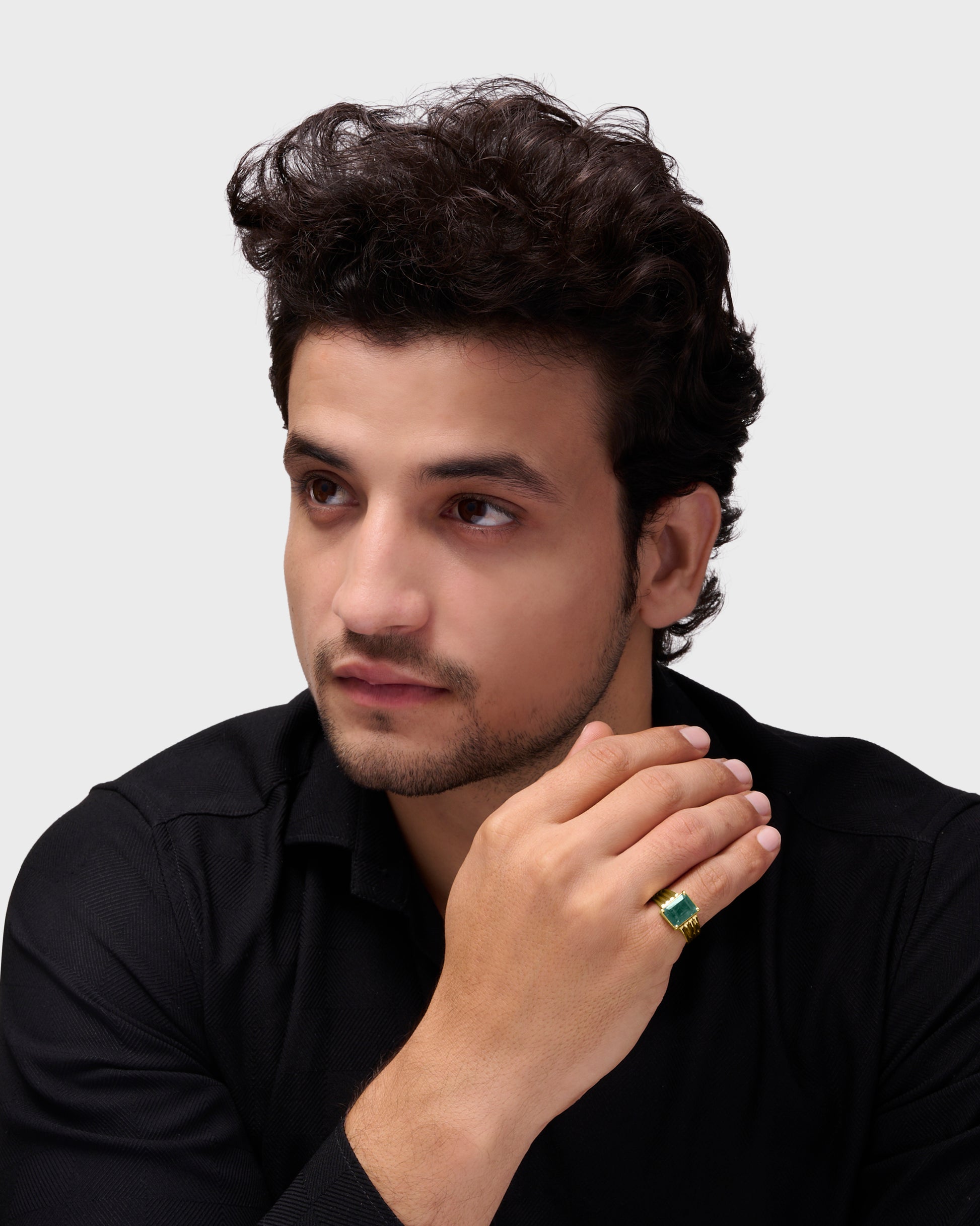 Charming Emerald Ring for Women in Gold from Myra Gems