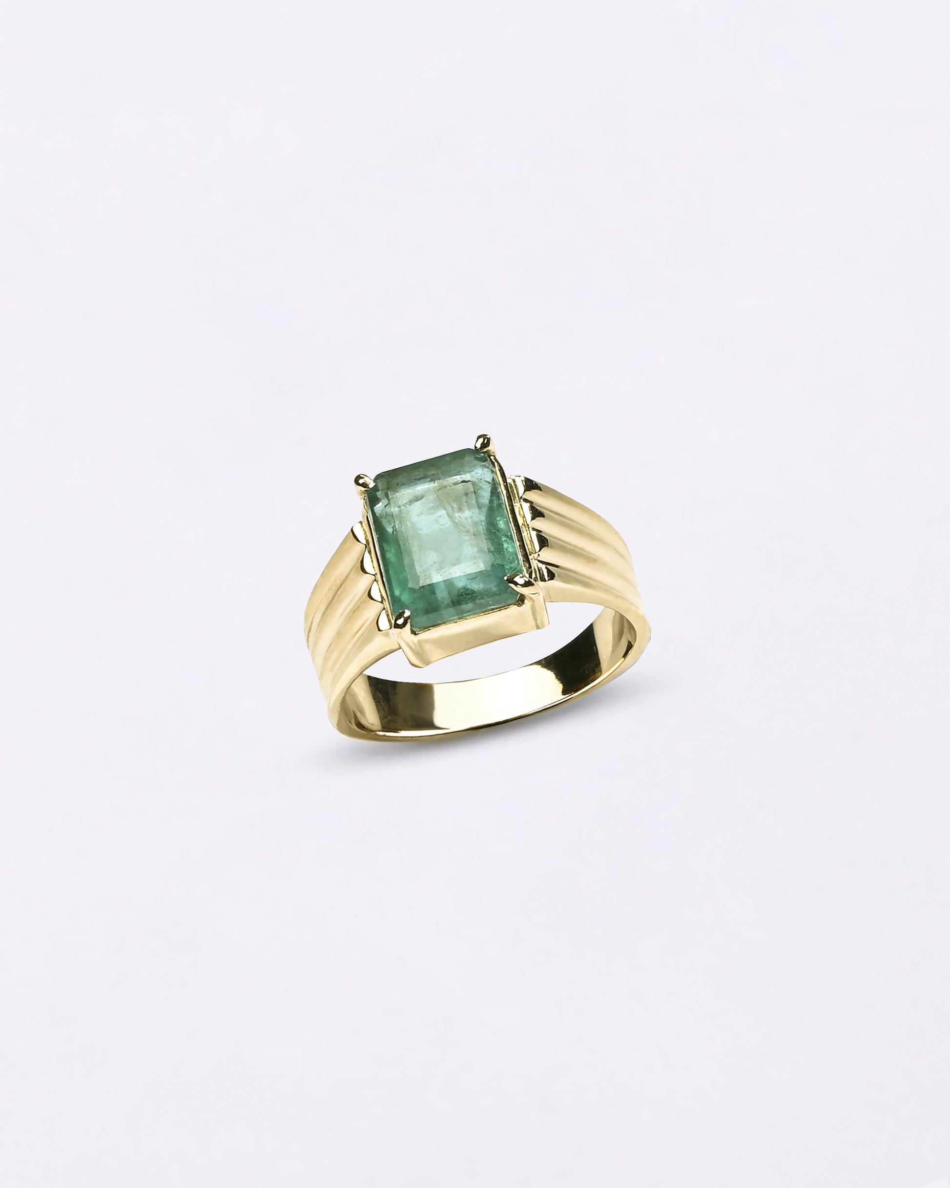 Charming Emerald Ring for Women in Gold from Myra Gems