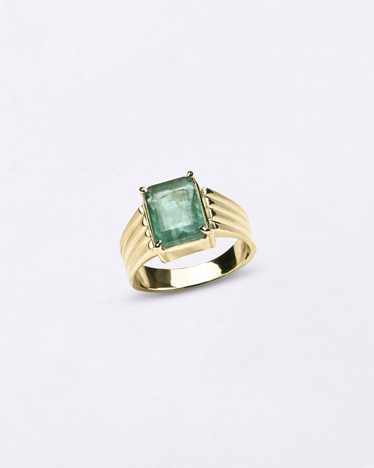 Charming Emerald Ring for Women in Gold from Myra Gems
