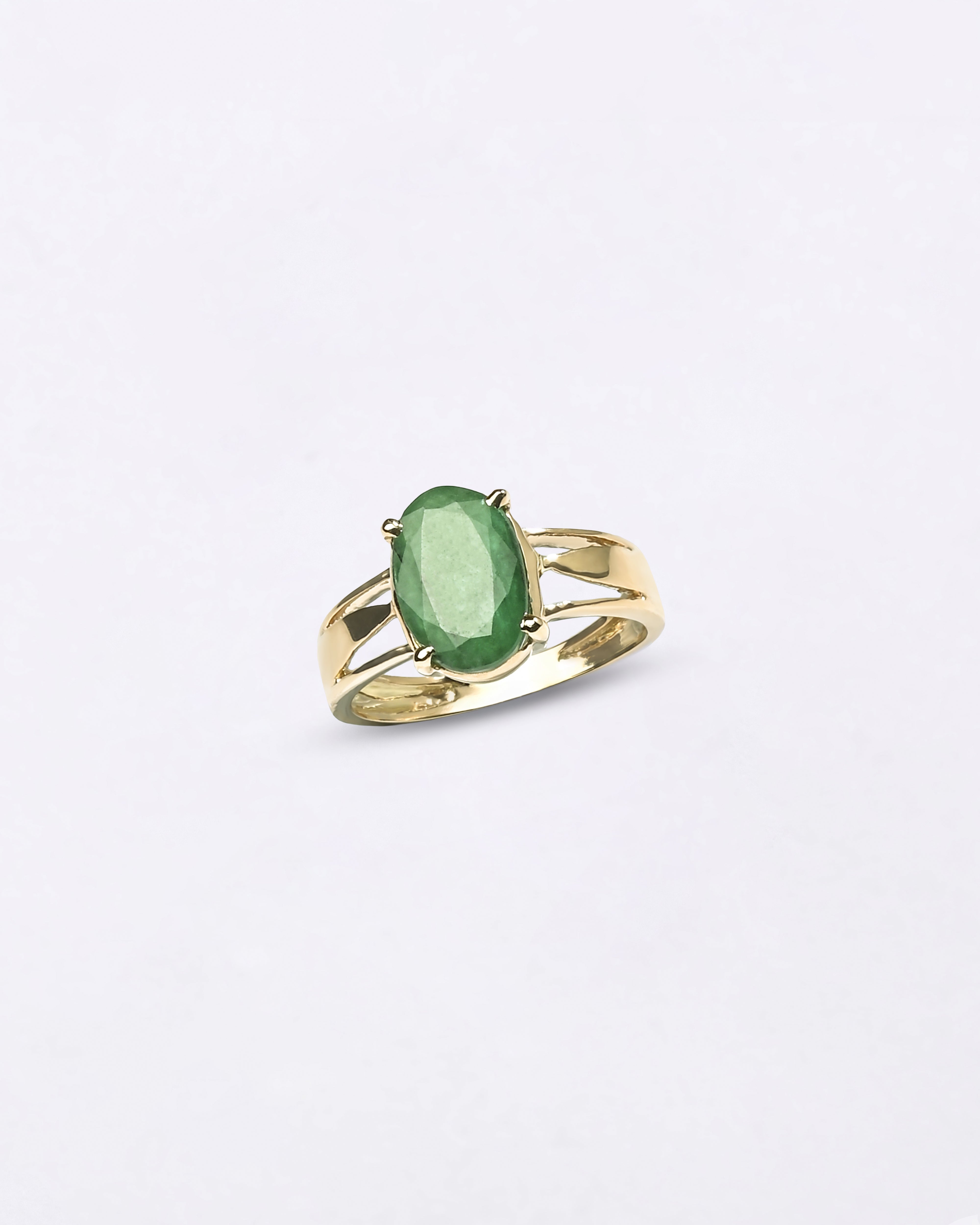 Precious Emerald (Panna) Ring in Gold - Urja