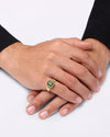 Buy Designer Emerald Ring in Gold for Girls from Myra Gems
