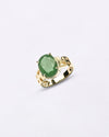 Emerald Ring for Virgo in 18K Gold from Myra Gems