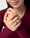 Grace Hessonite (Gomed) Ring in Gold - Urja