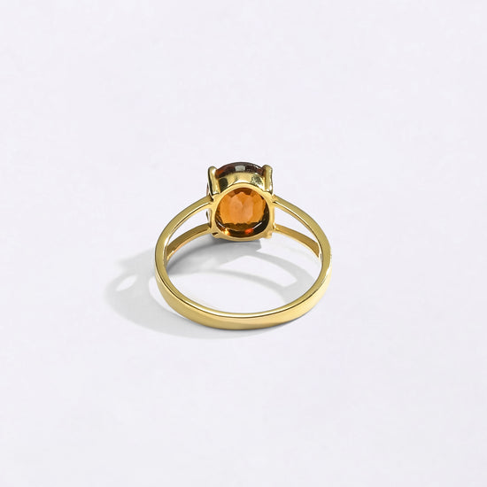 Gomed Ring in 18K Gold from Myra Gems