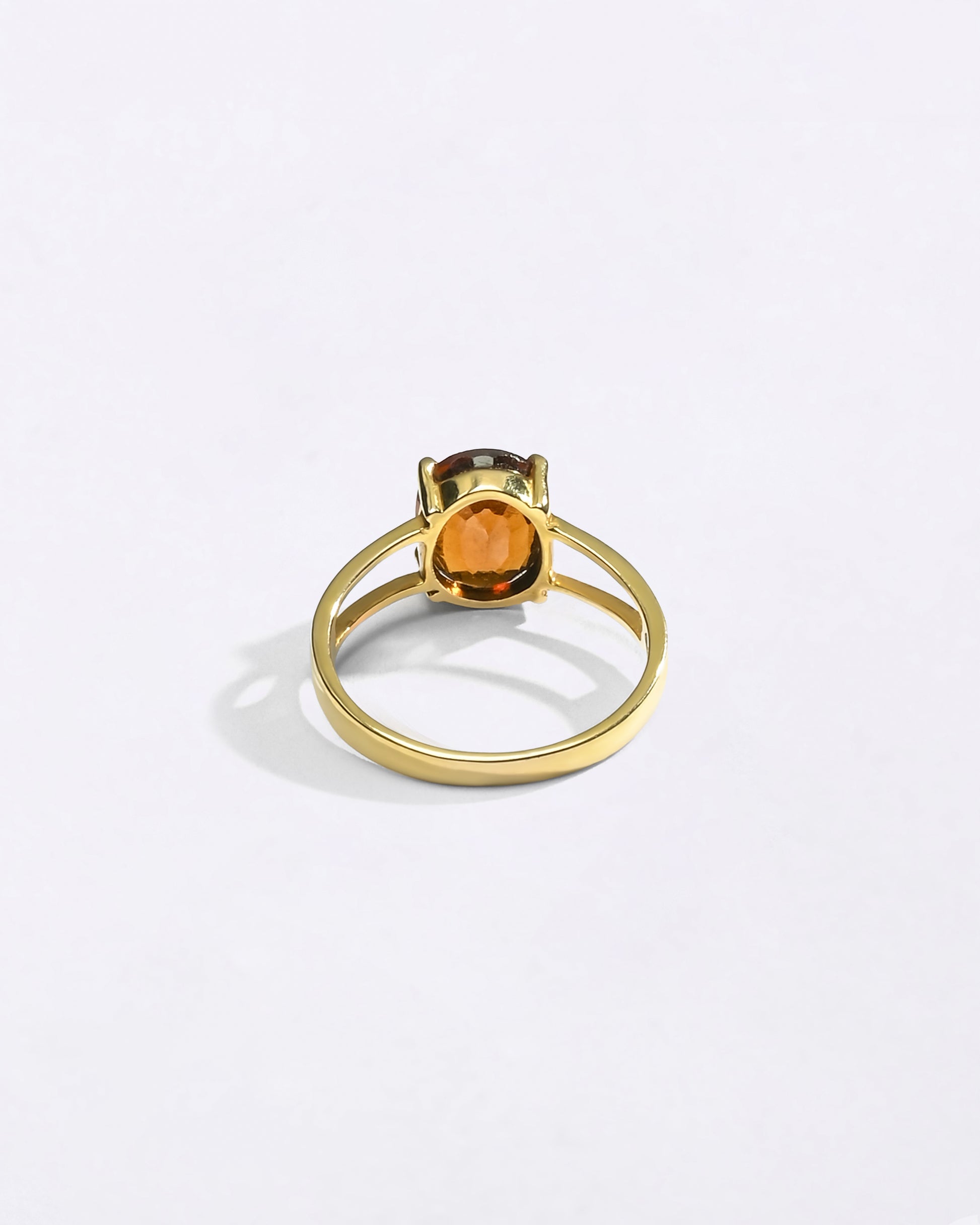 Gomed Ring in 18K Gold from Myra Gems