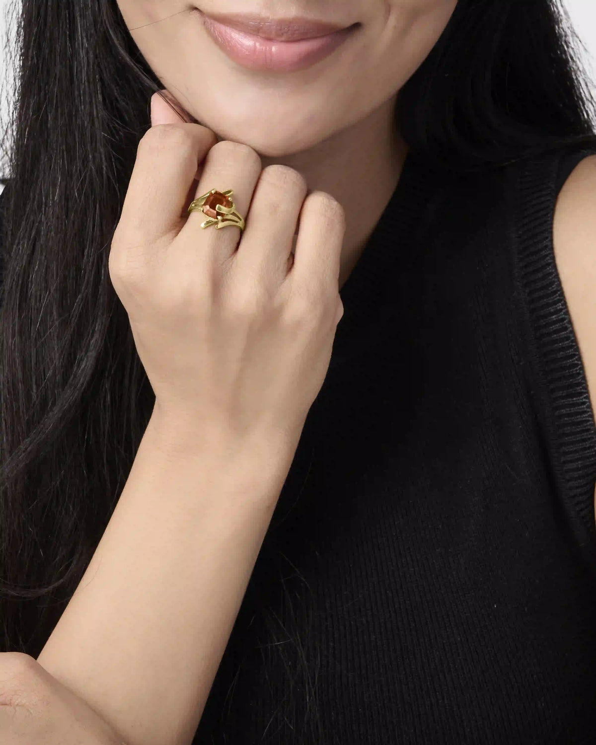 Hessonite Gold Rings