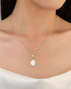 Plain Opal Pendant in 18K Gold from Myra Gems
