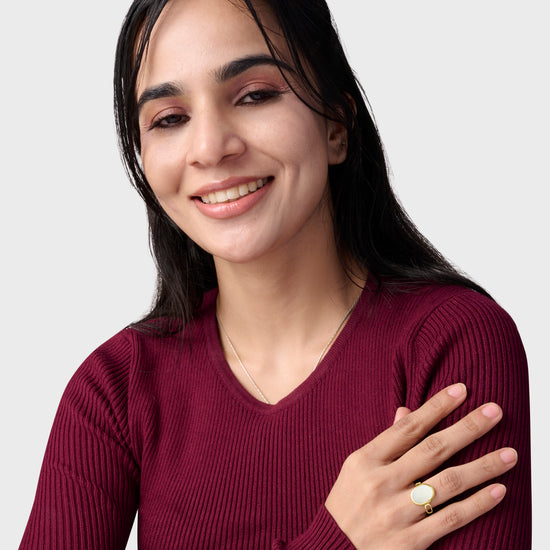 Best Opal Ring Online in 18K Gold from Myra Gems