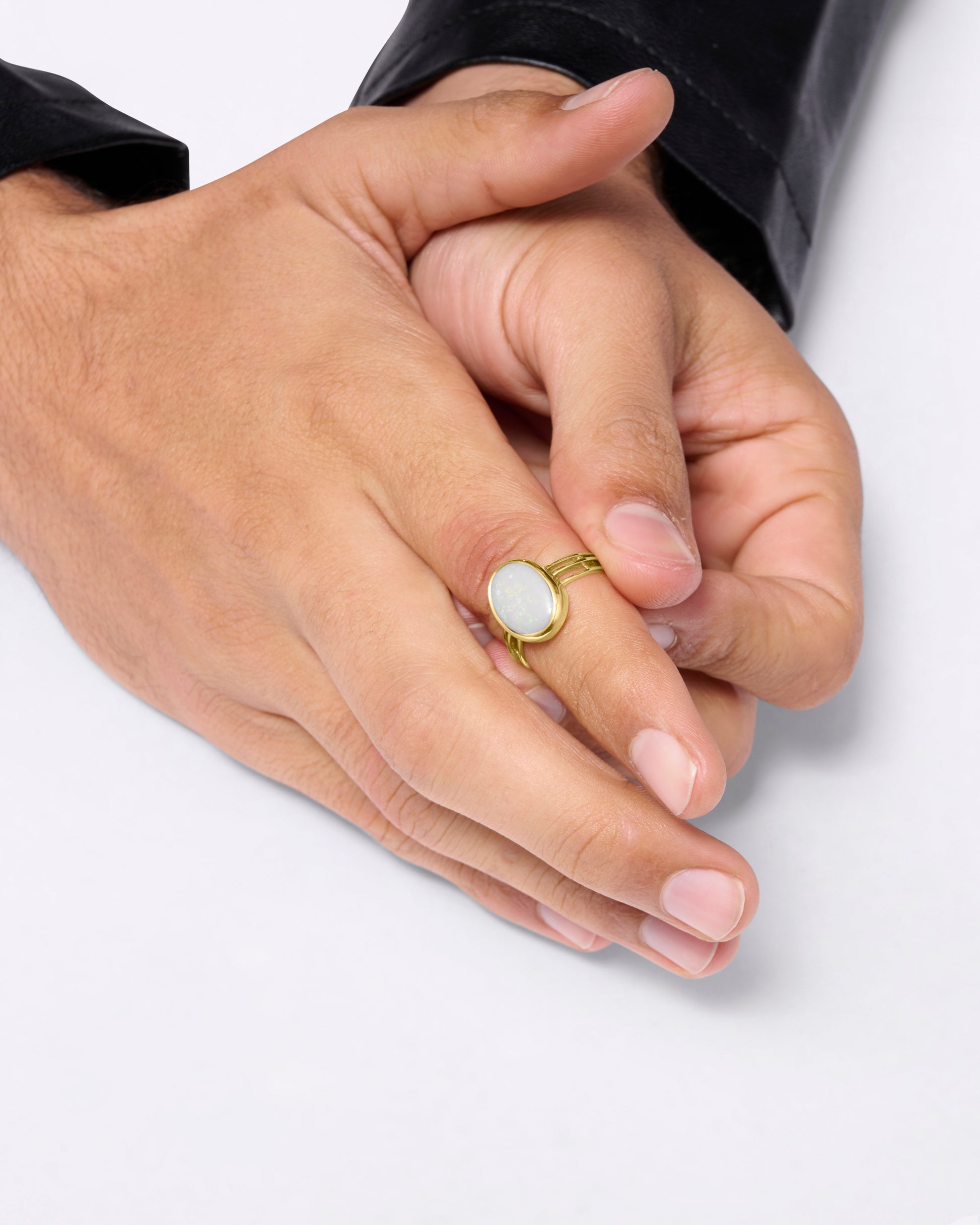 Designer Ring Online of Opal in 18K Gold from Myra Gems