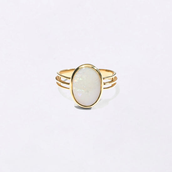 Designer Ring Online of Opal in 18K Gold from Myra Gems