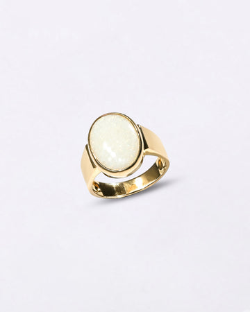 Heirloom Opal (Doodhiya) Ring in Gold - Shakti