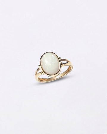 Exclusive Opal (Doodhiya) Ring in Gold - Shakti