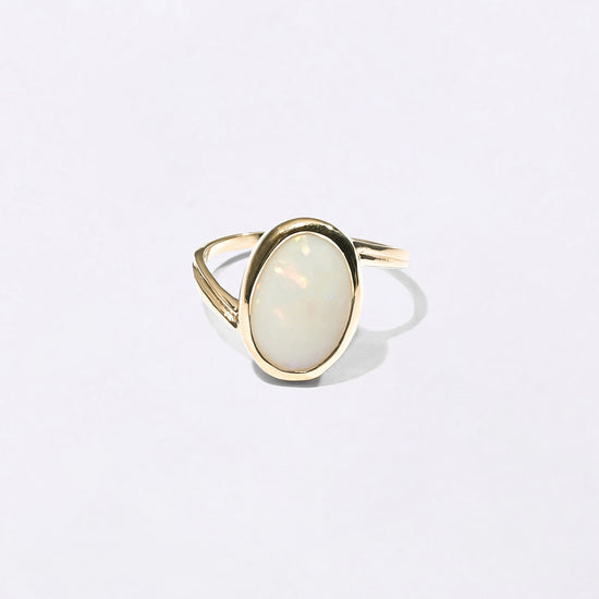 Natural Opal Doodhiya Ring in 18K Gold Buy from Myra Gems