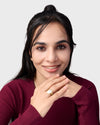 Natural Opal Doodhiya Ring in 18K Gold Buy from Myra Gems