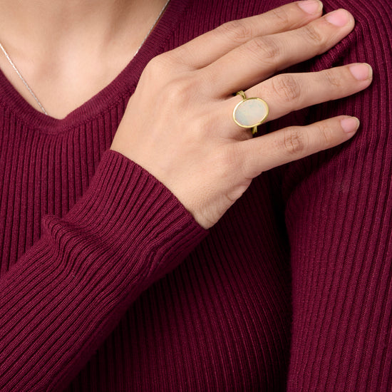 Opal Ring for Women in Gold from Myra Gems