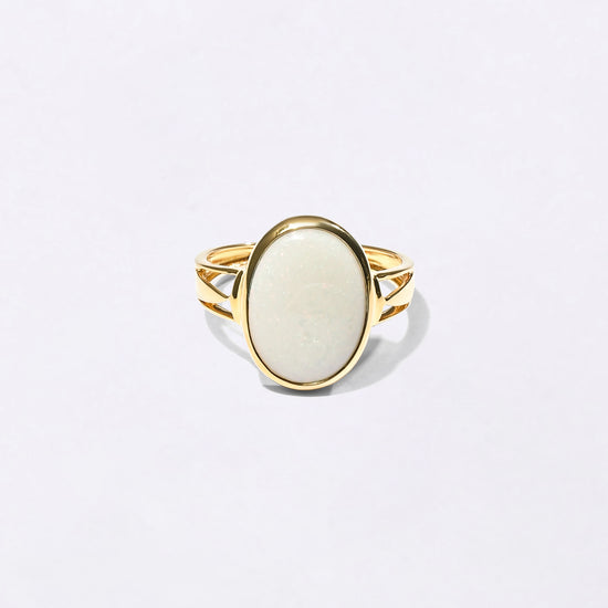 Magical Opal Doodhiya Ring in 18K Gold from Myra Gems