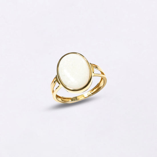 Magical Opal Doodhiya Ring in 18K Gold from Myra Gems