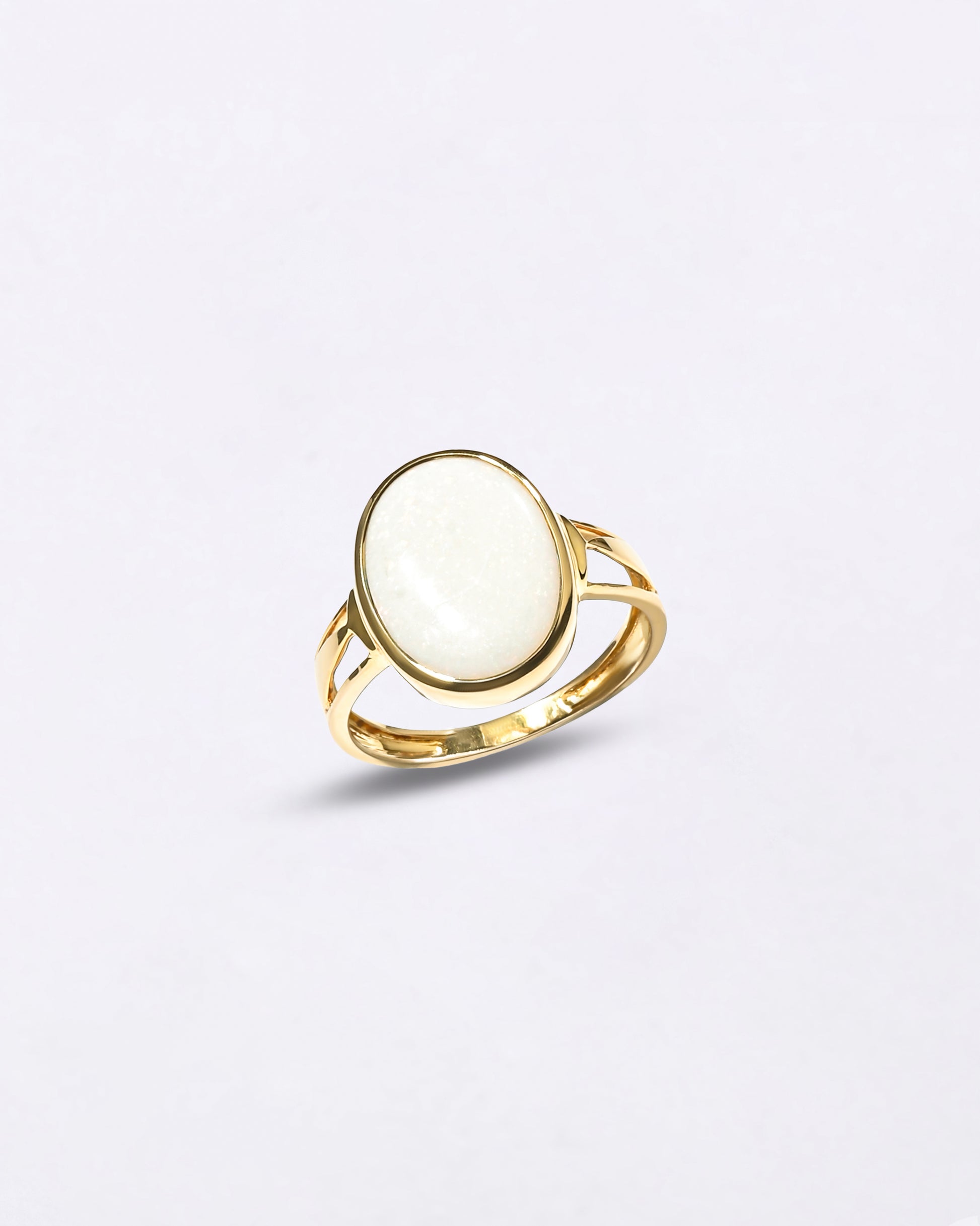 Magical Opal Doodhiya Ring in 18K Gold from Myra Gems